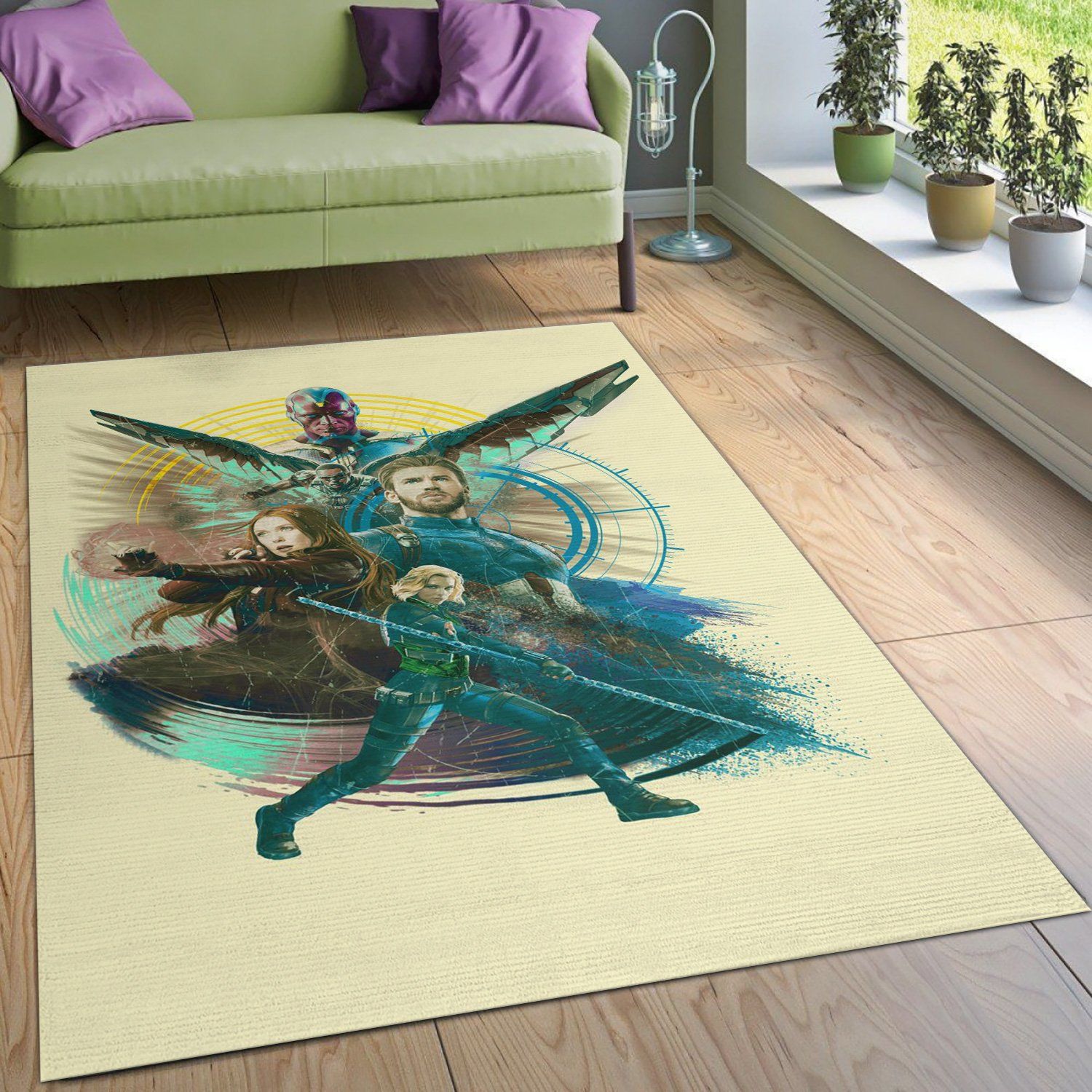 Assembled Rug Living Room Rug Floor Decor Home Decor