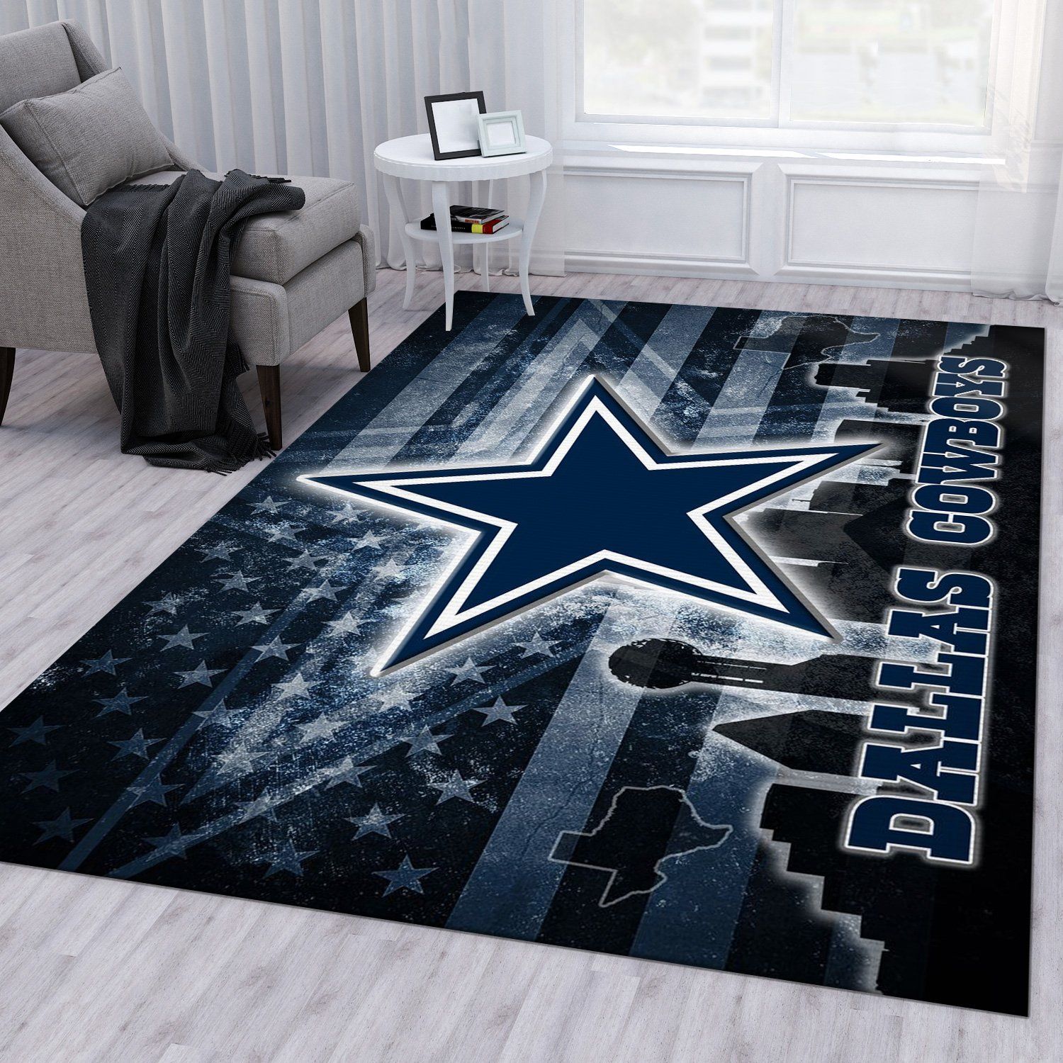 Dallas Cowboys NFL Rug Living Room Rug US Gift Decor