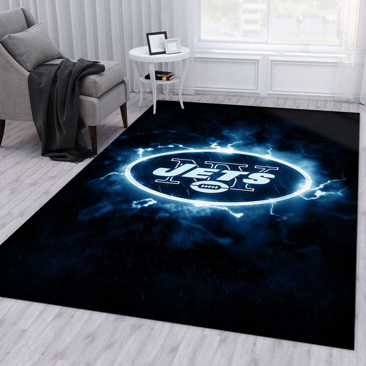 New York Jets Nfl Area Rug For Christmas Bedroom Rug Floor Decor Home Decor