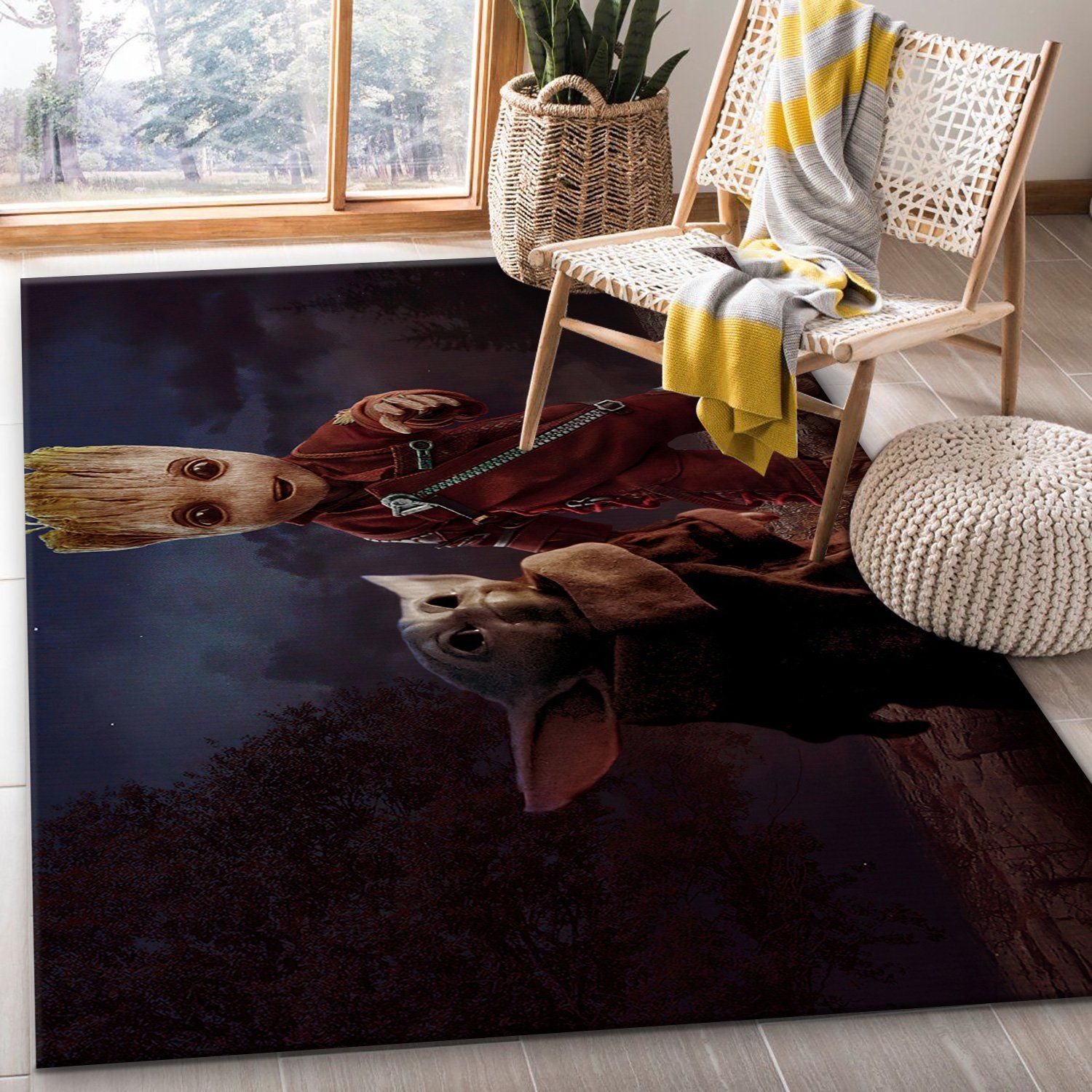 Baby Yoda Ver10 Rug Bedroom Rug Family Gift US Decor