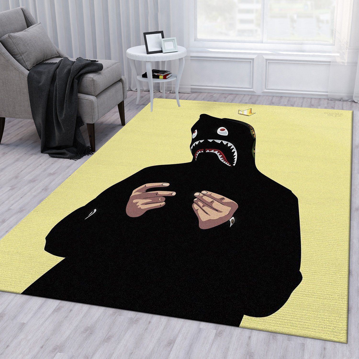 Bape Area Rug Bedroom Rug Family Gift US Decor