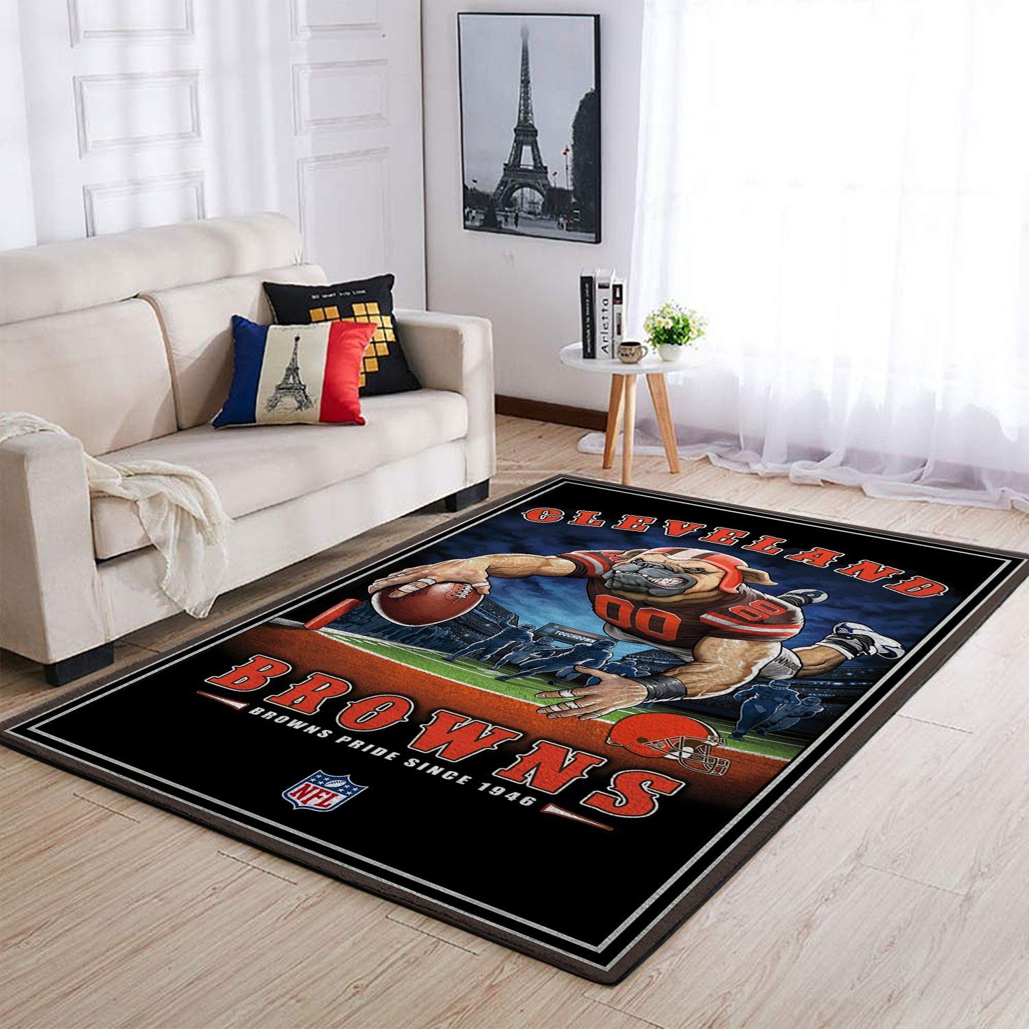 Cleveland Browns Nfl Team Pride Nice Gift Home Decor Rectangle Area Rug