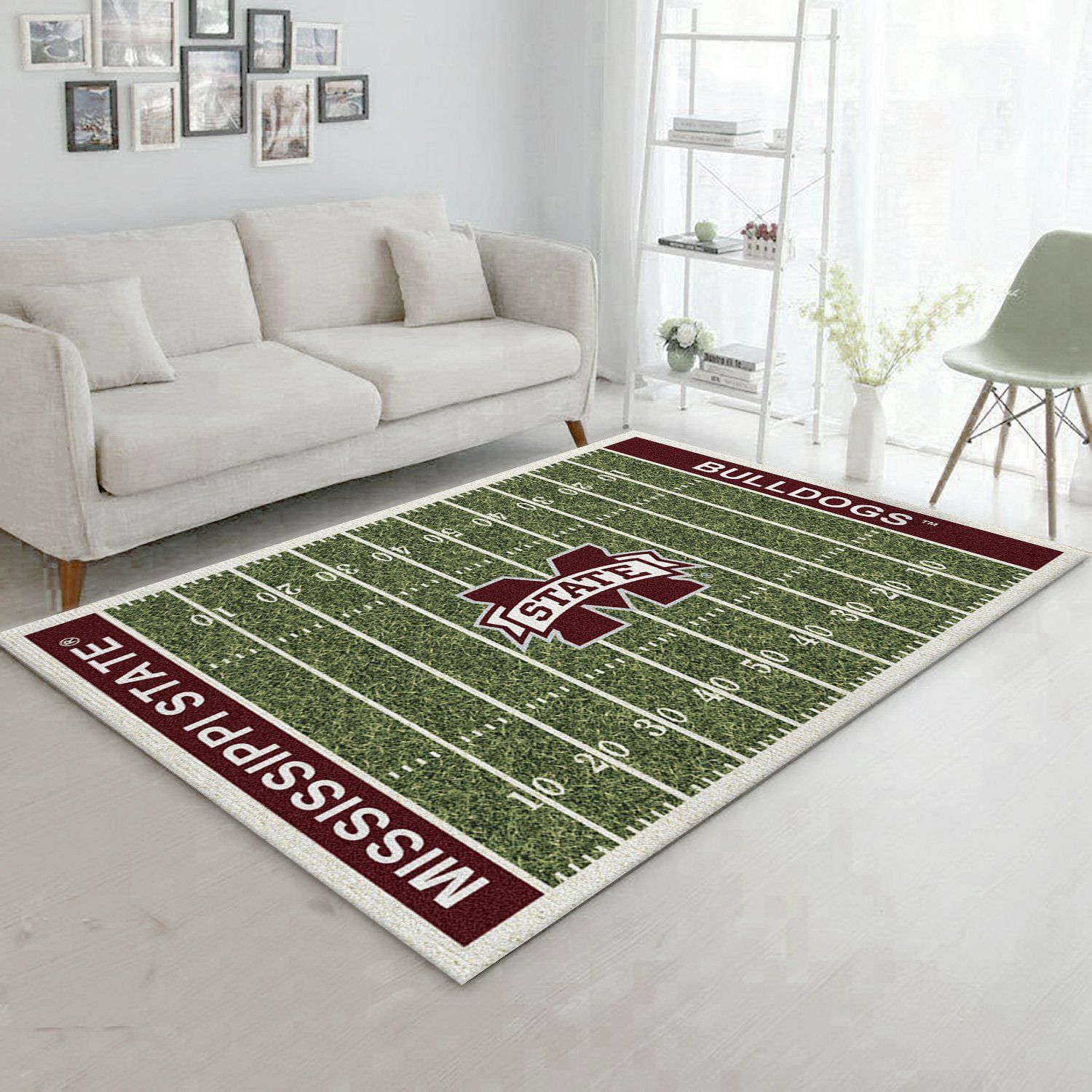 College Mississippi State NFL Team Logo Area Rug