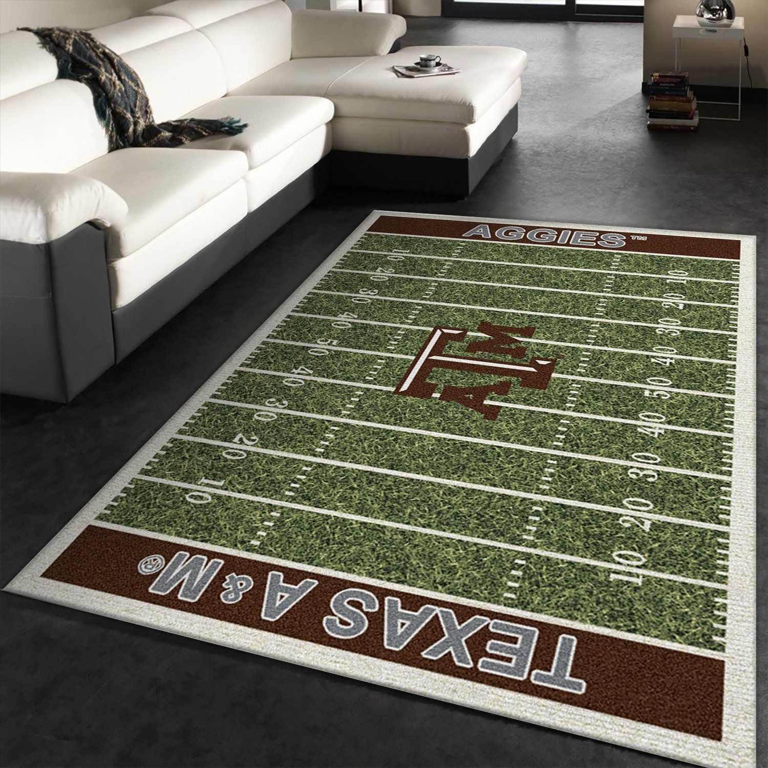 College Texas A Amp M NFL Team Logo Area Rug