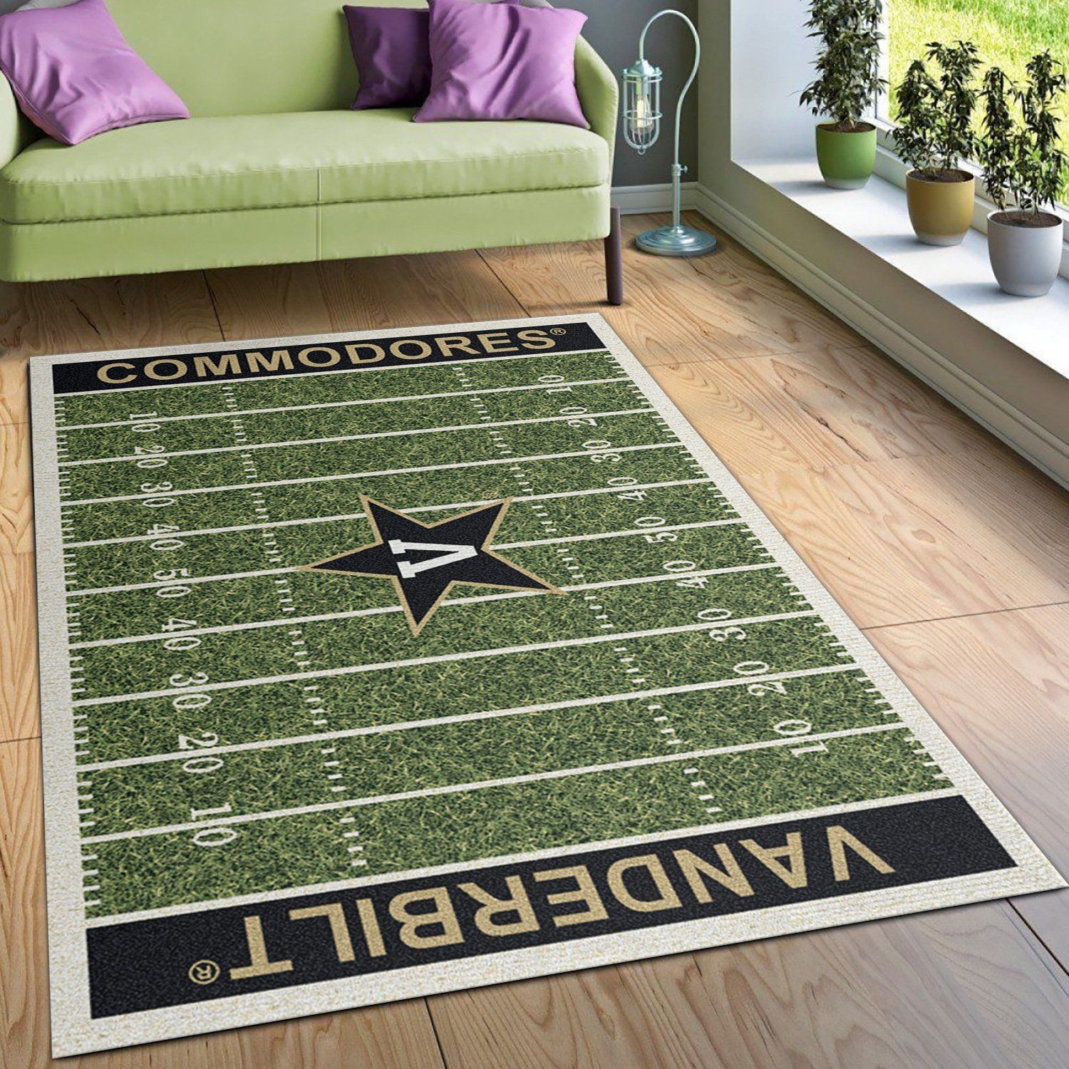 College Vanderbilt NFL Team Logo Area Rug