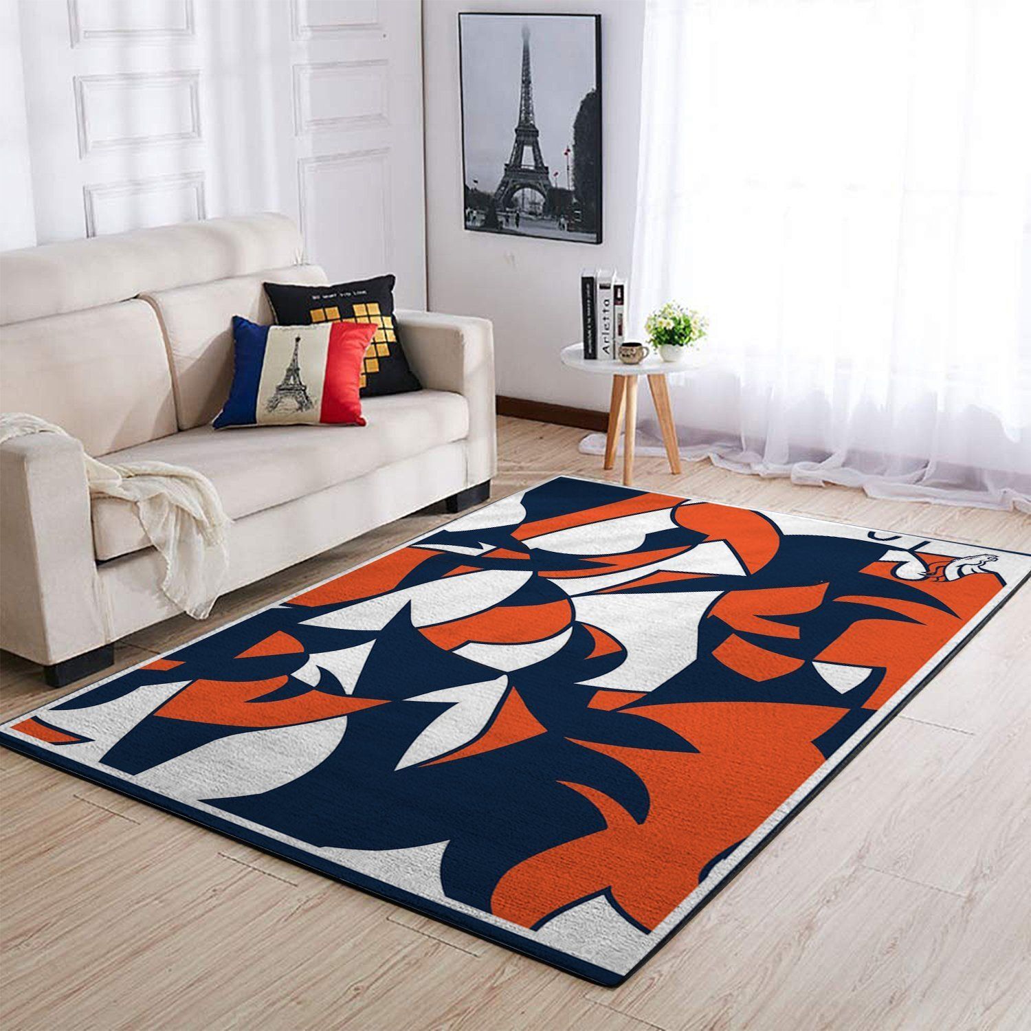 Denver Broncos Area Rug Nfl Football Floor Decor 1910072