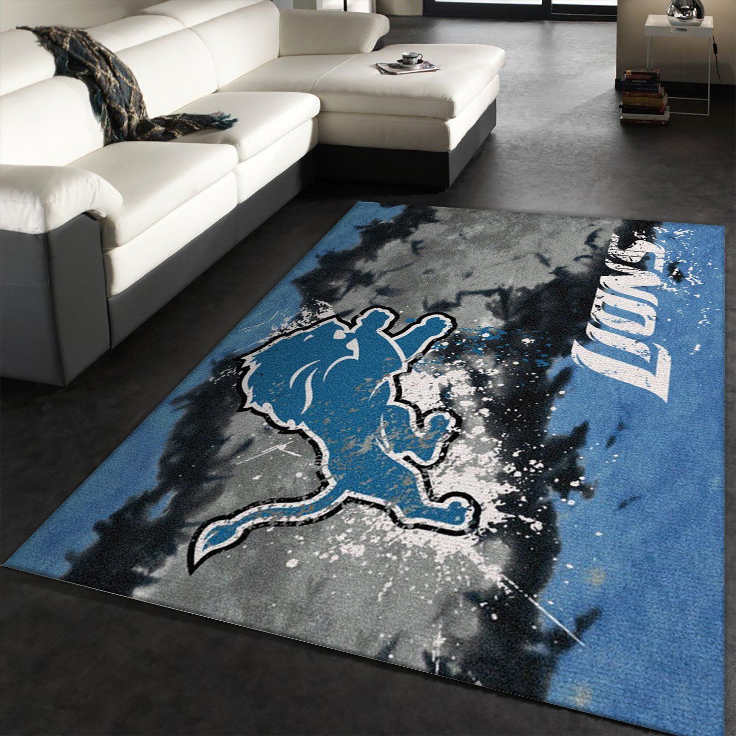 Detroit Lions Fade Rug Nfl Team Area Rug