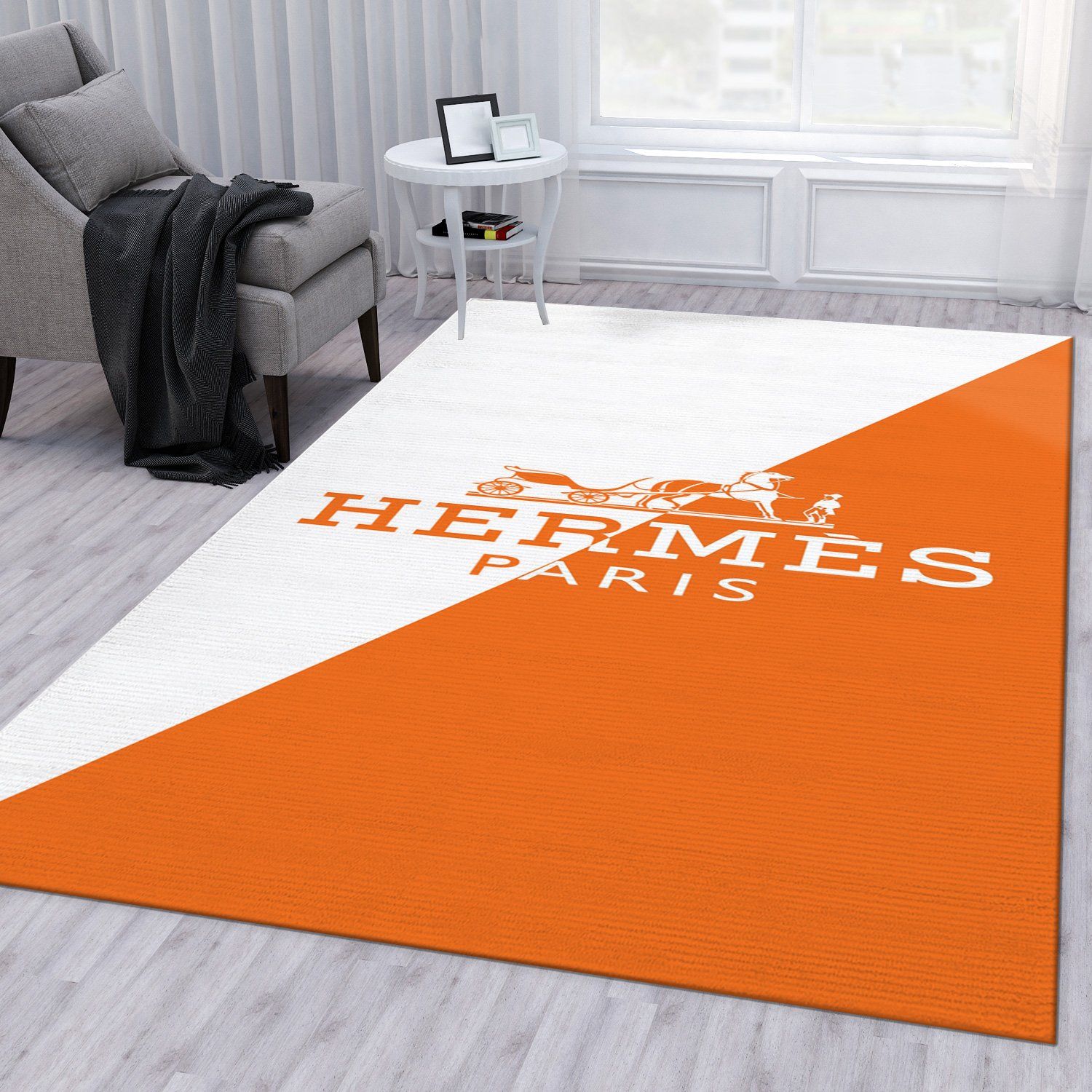 Hermes Ver4 Rug Living Room Rug Family Gift US Decor