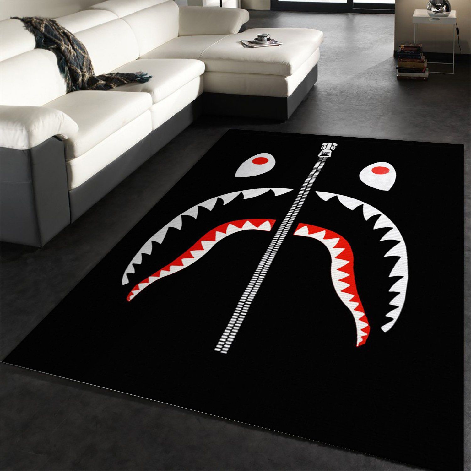 Hype Shark Area Rug Fashion Brand Rug Floor Decor Home Decor