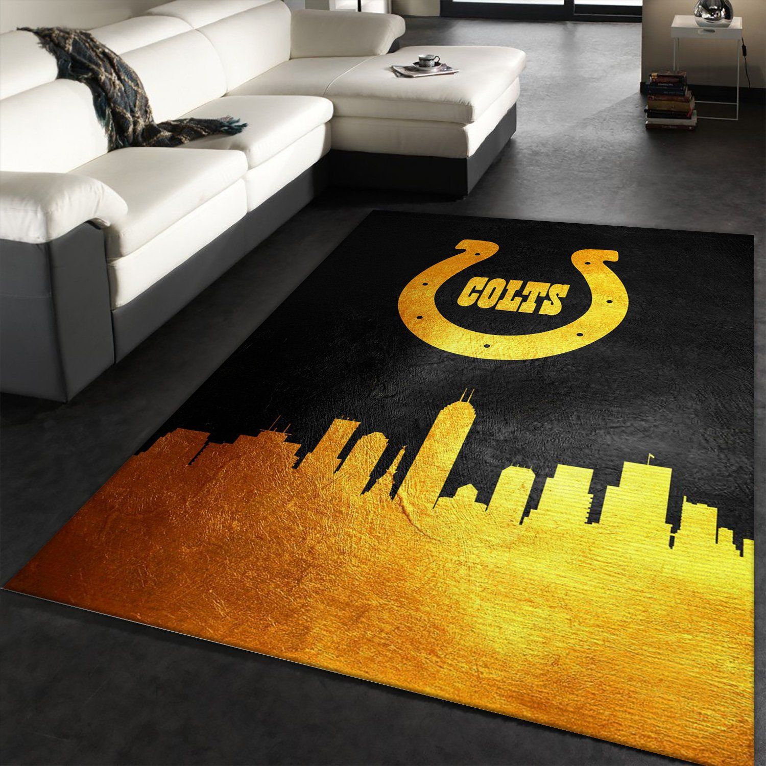 Indiana Colts Skyline NFL Area Rug