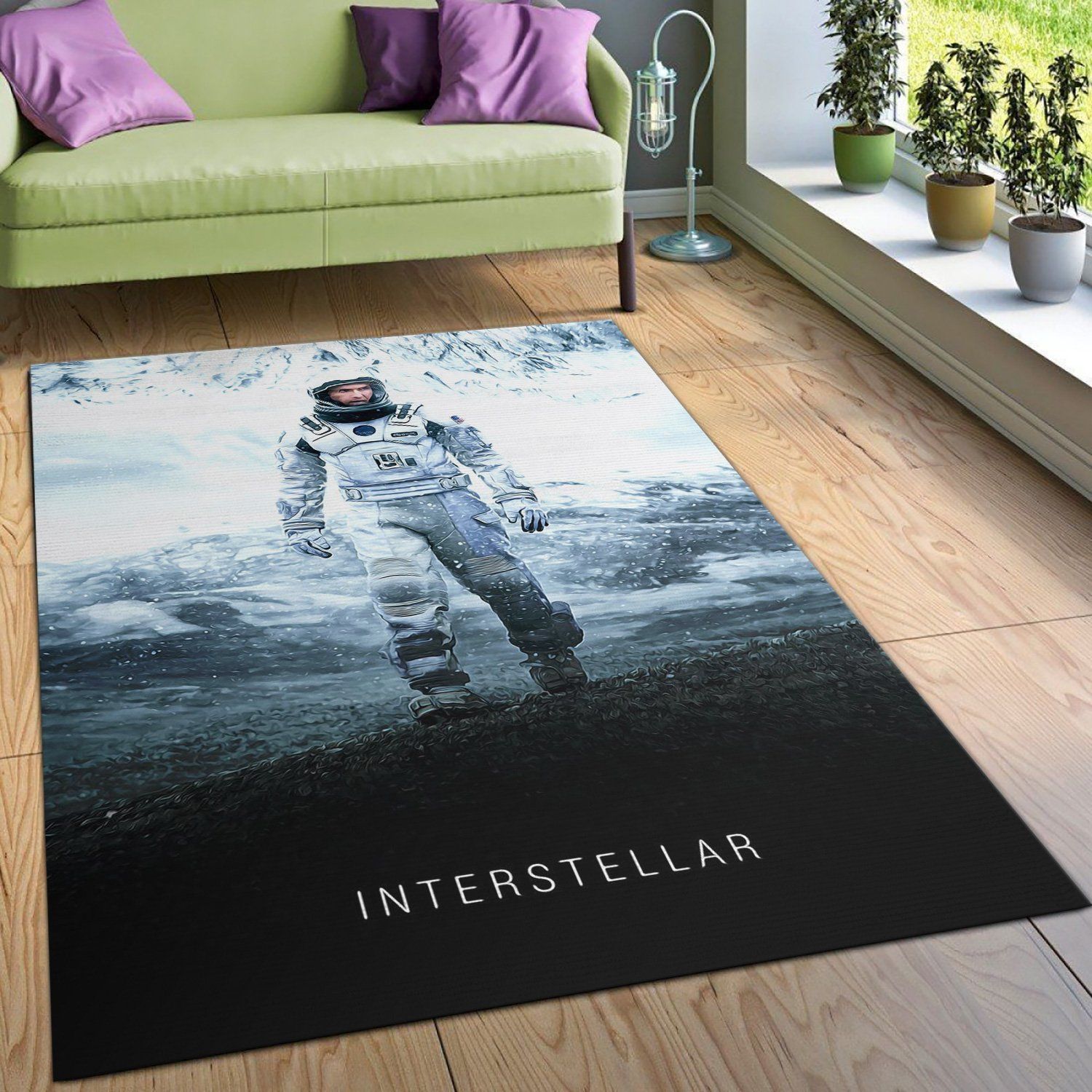 Interstellar Rug Art Painting Movie Rugs Family Gift US Decor