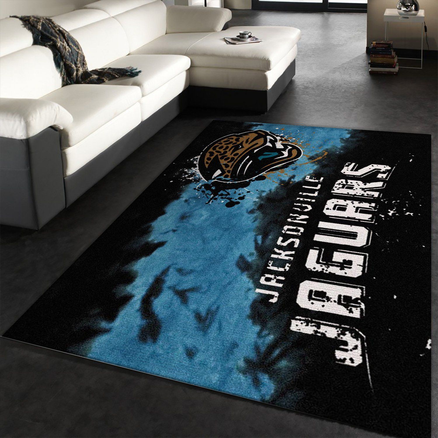 Jacksonville Jaguars Fade Rug Nfl Team Area Rug
