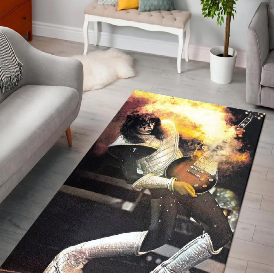 Kiss Ace Frehley Area Rug Rugs For Living Room Rug Home Decor