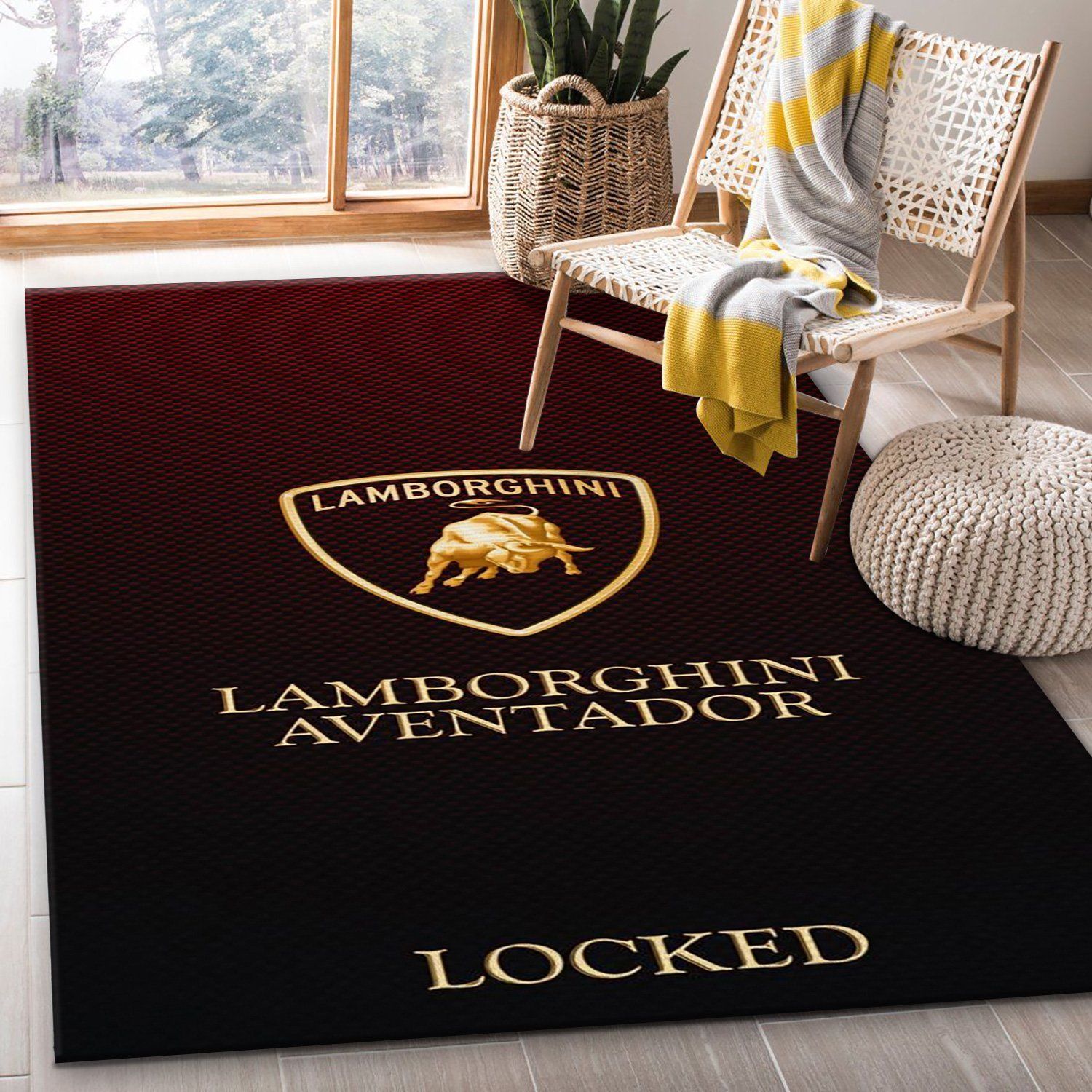 Lamborghini Aventador Area Rugs Bedroom Rug Floor Decor Home Decor