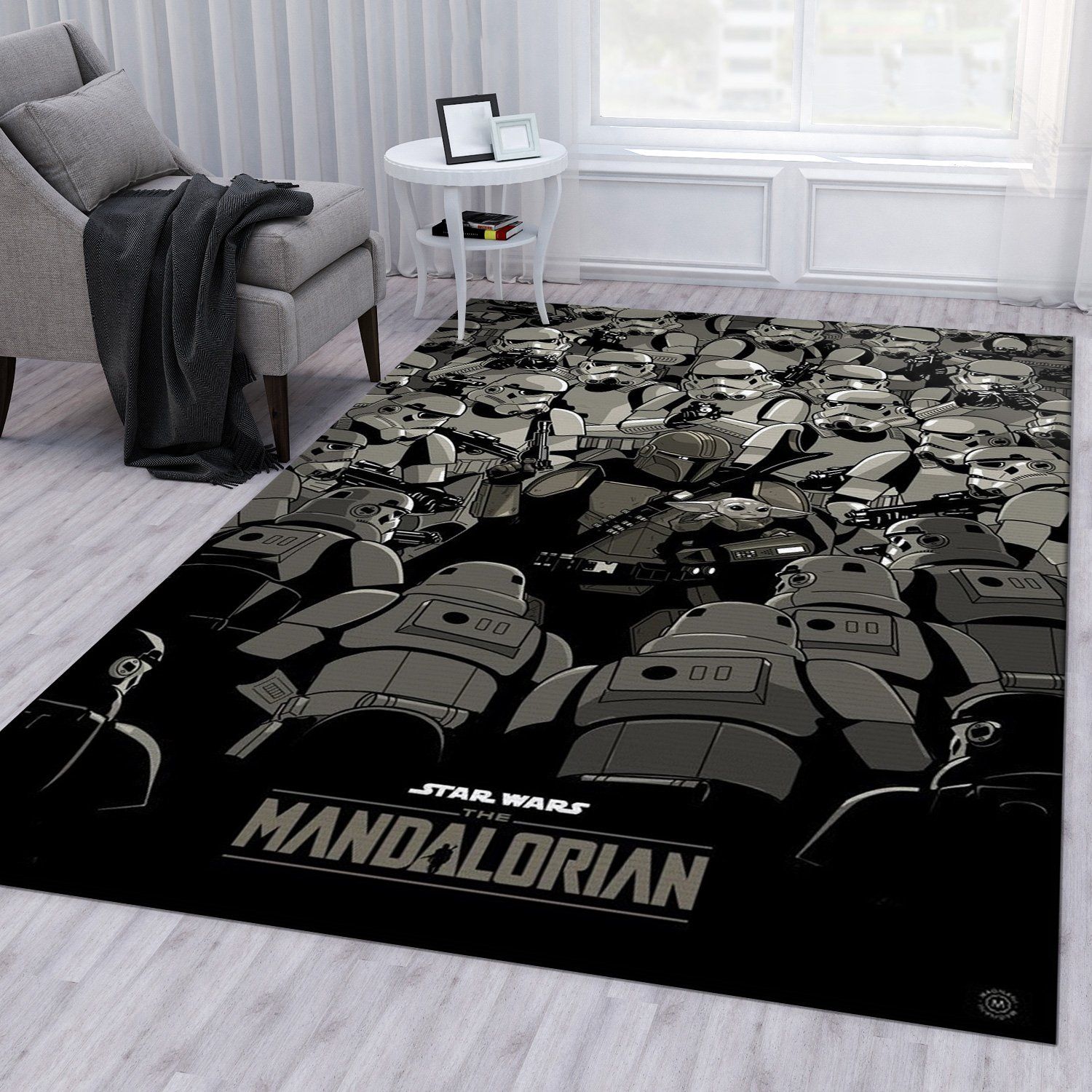 Mandalorian Baby Yoda Ver13 Area Rug Bedroom Rug Home Decor