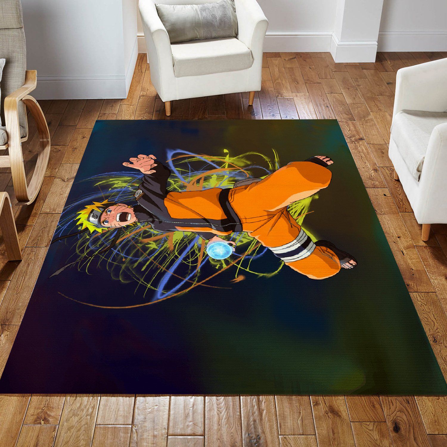 Naruto Anime Area Rug For Christmas Bedroom Rug Family Gift US Decor