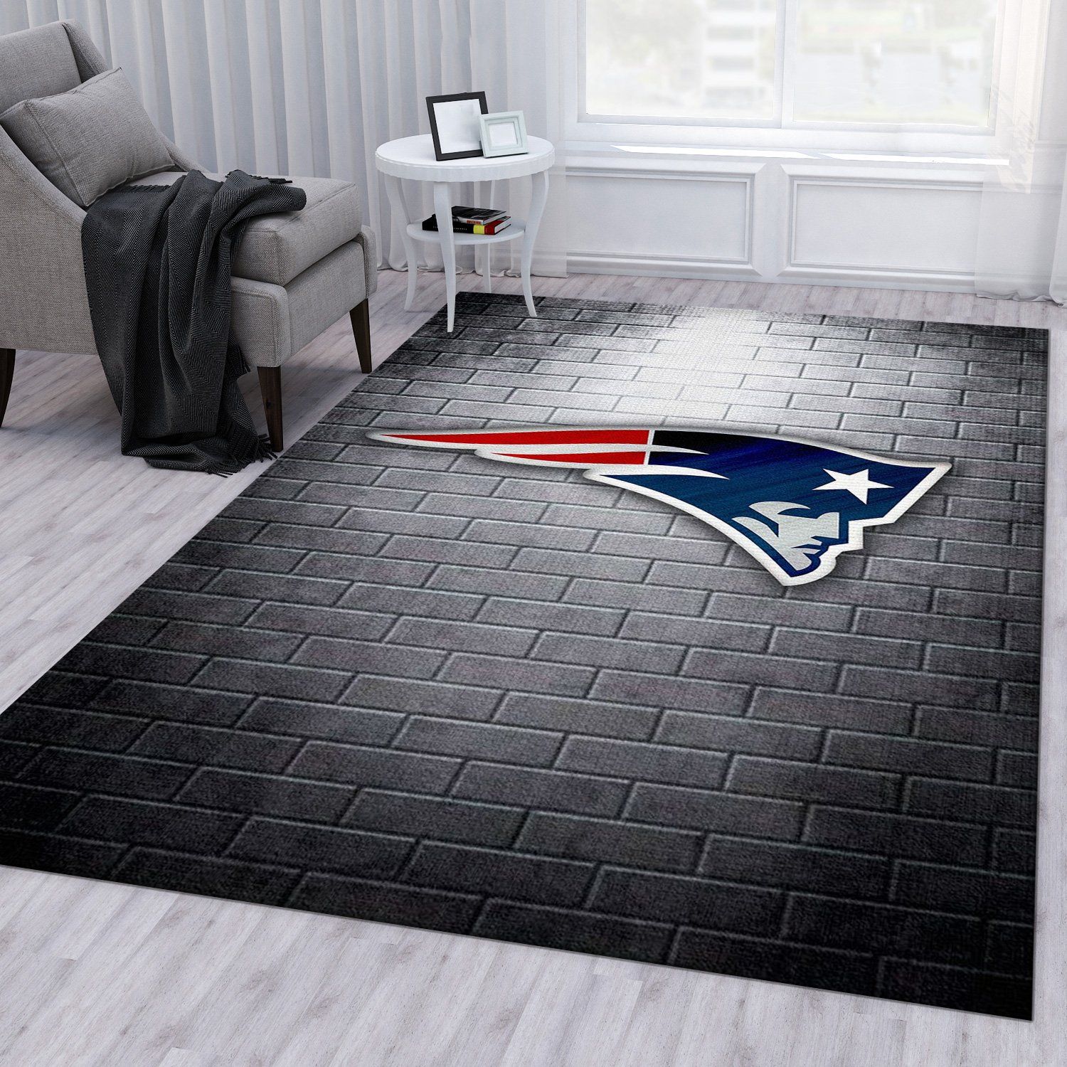 New England Patriots Nfl Rug Living Room Rug Floor Decor Home Decor
