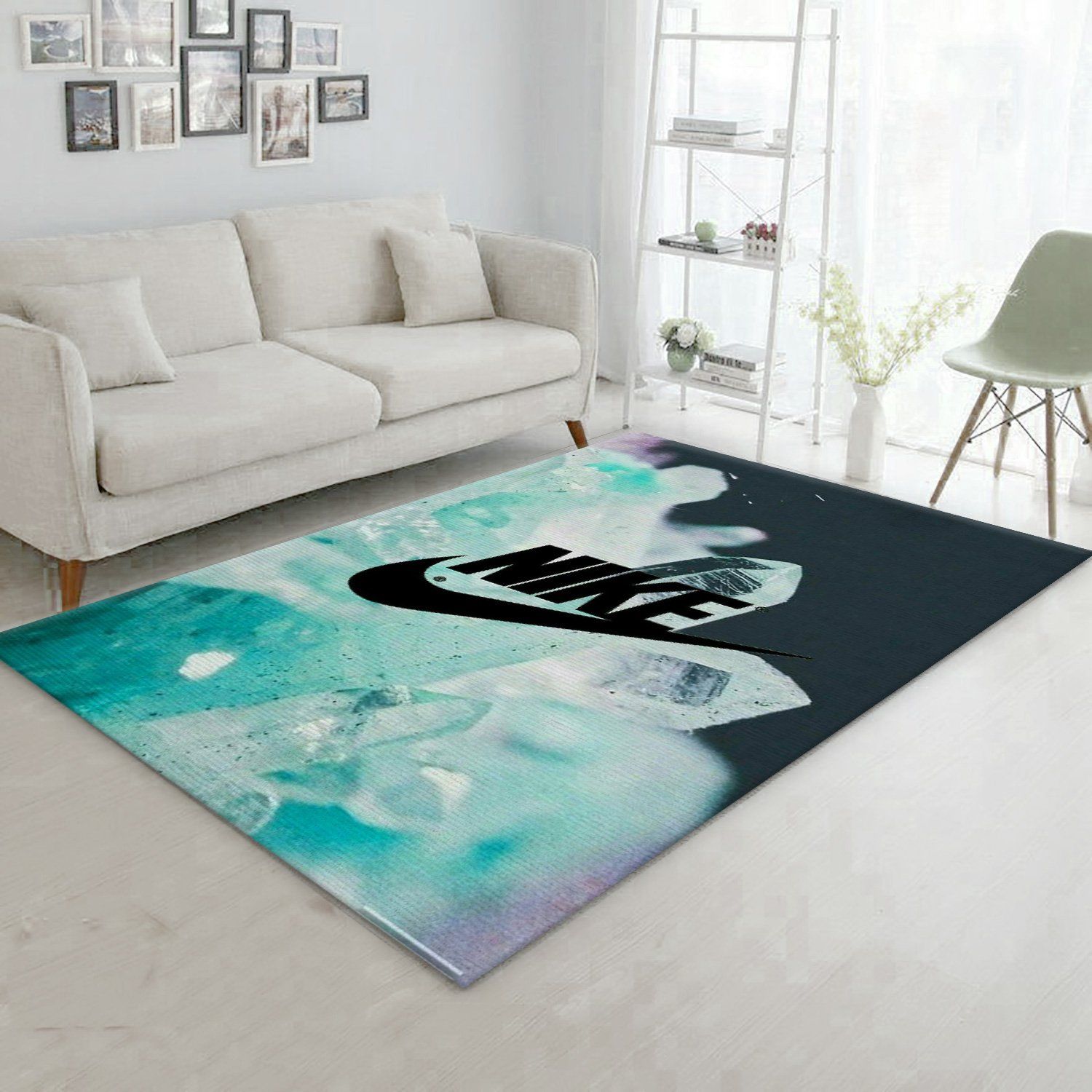 Nike Area Rug Living Room Rug Family Gift US Decor