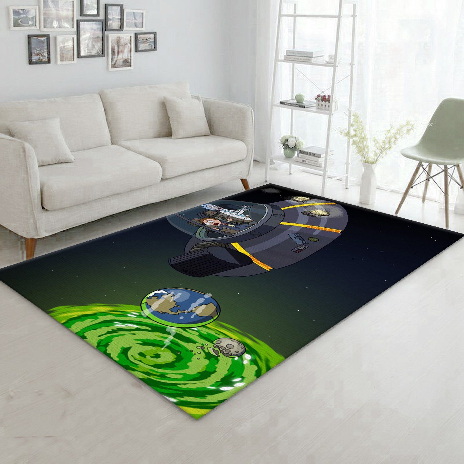 Rick And Morty Universe Area Rug Living Room Rug Home US Decor