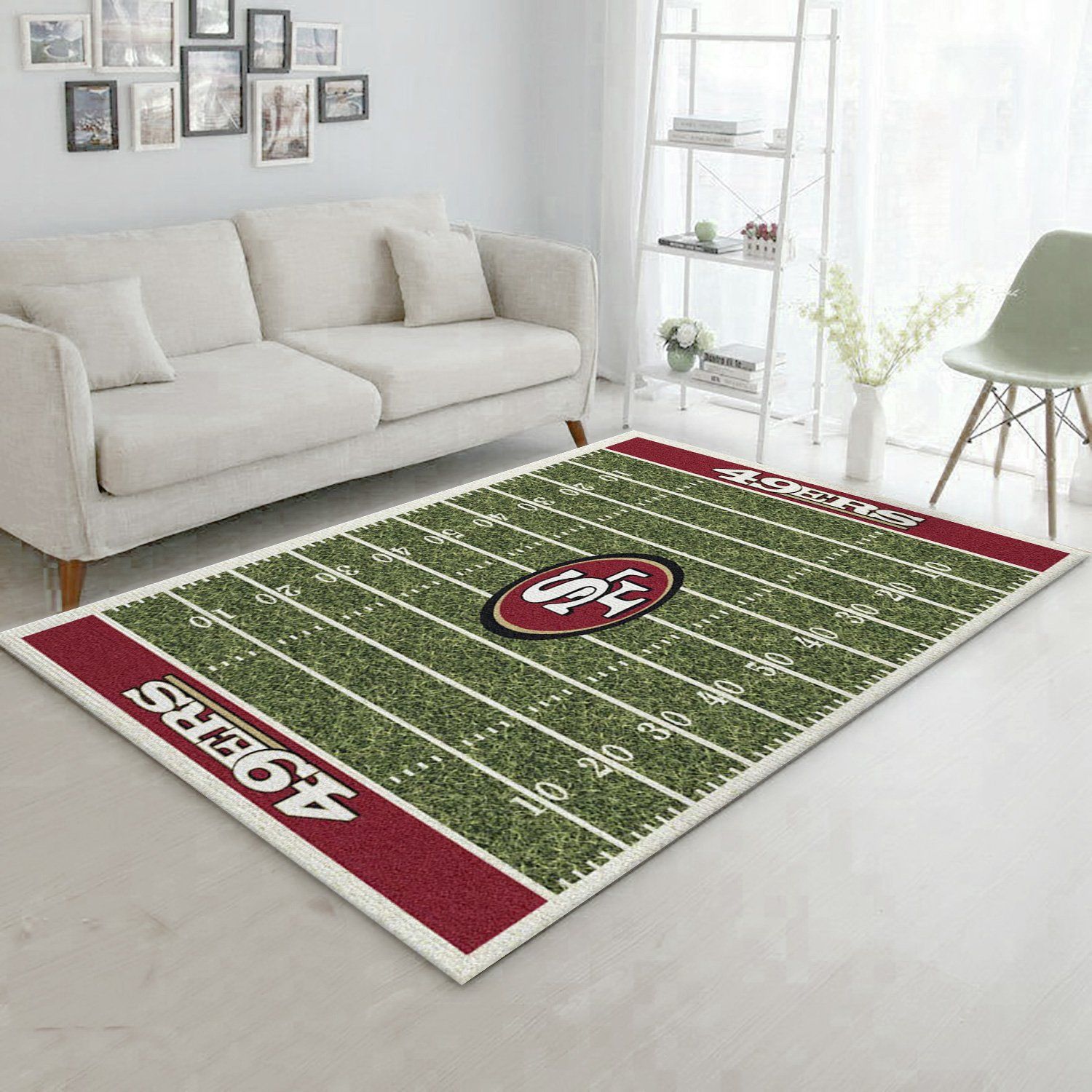 San Francisco 49ers Imperial Homefield Rug NFL Team Logos Area Rug