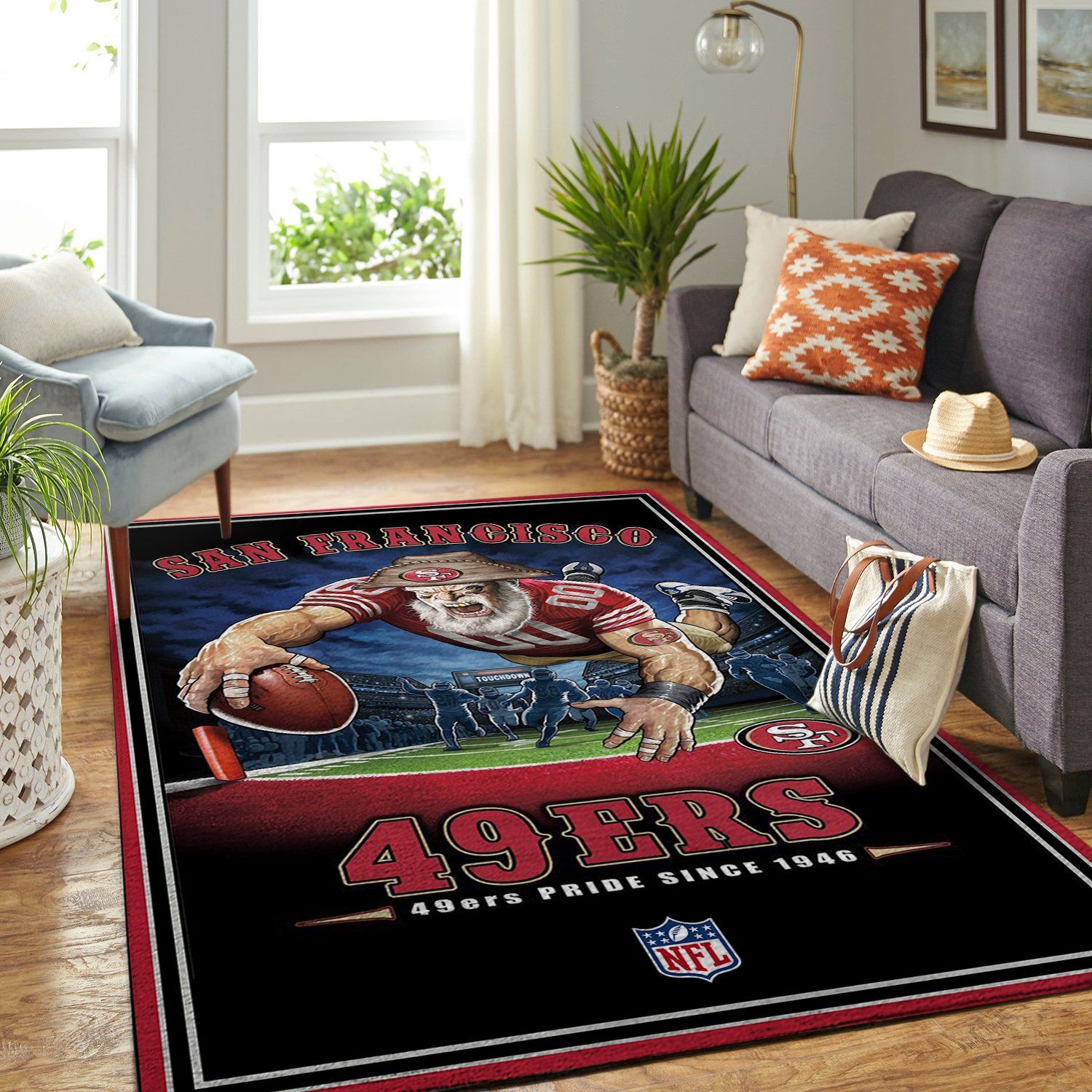 San Francisco 49ers Nfl Team Pride Nice Gift Home Decor Rectangle Area Rug