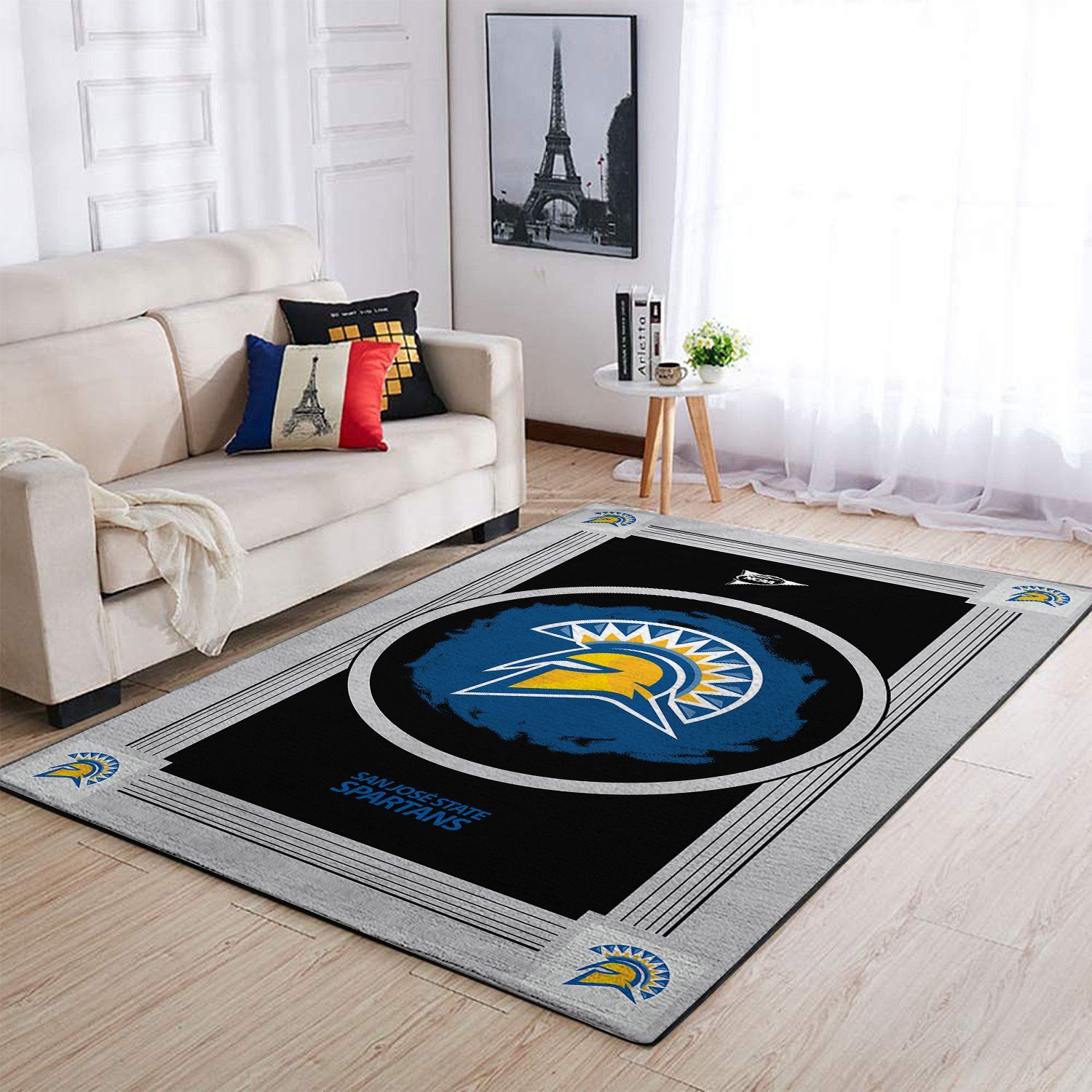 San Jose State Spartans Ncaa Team Logo Nice Gift Home Decor Rectangle Area Rug