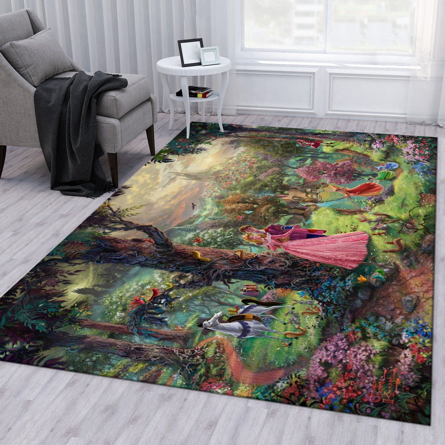 Sleeping Beauty Christmas Gift Rug Living Room Rug Floor Decor Home Decor