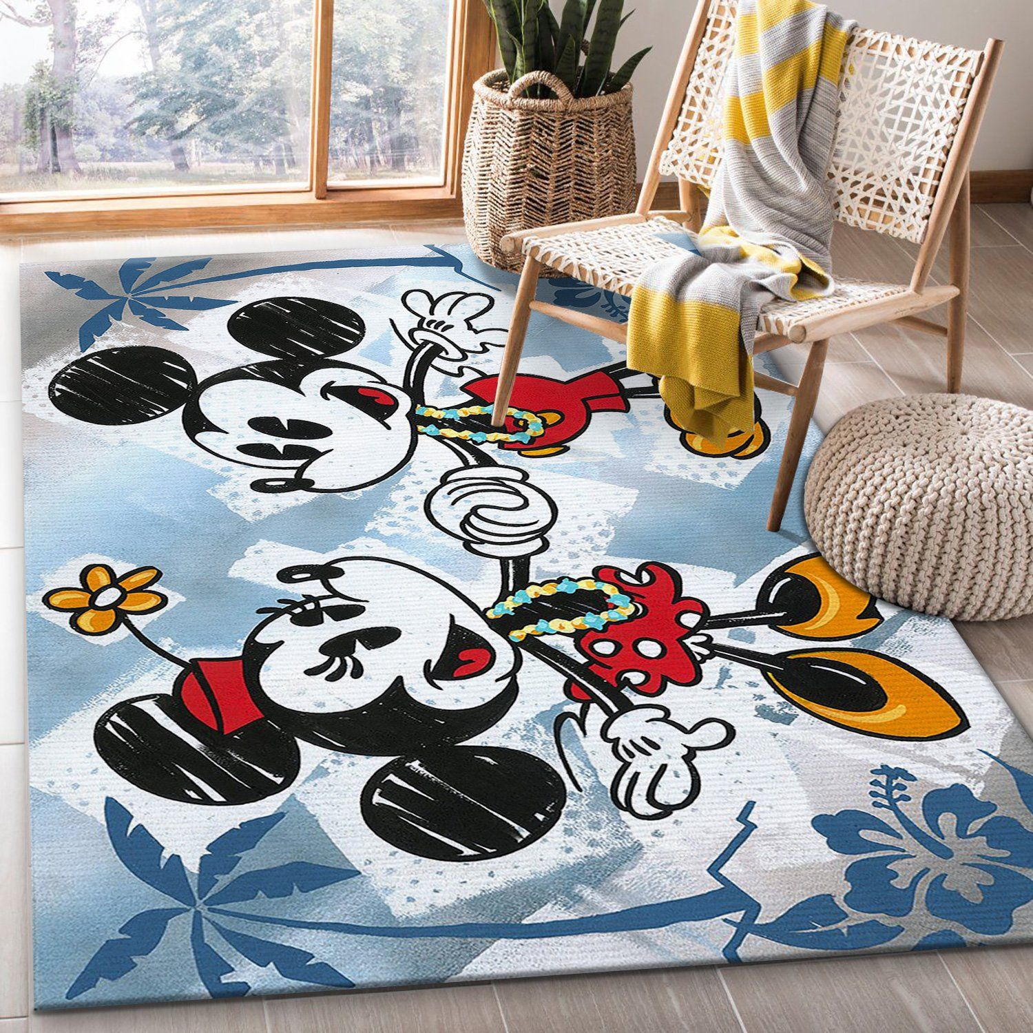 Tocthisisbliss Disney Area Rug Living Room Rug US Gift Decor