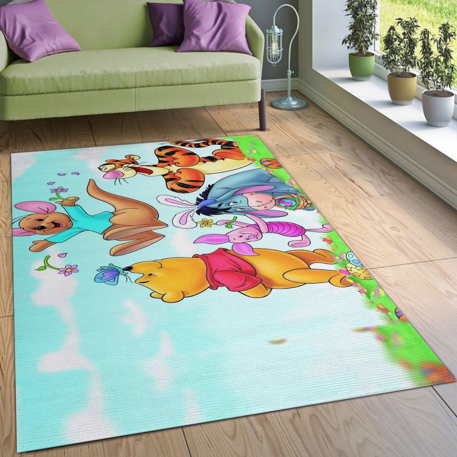 Winnie The Pooh Ver16 Disney Area Rug Bedroom Rug Home US Decor