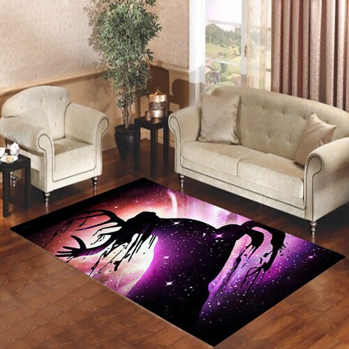 DEER ON THE SPACE Living room carpet rugs