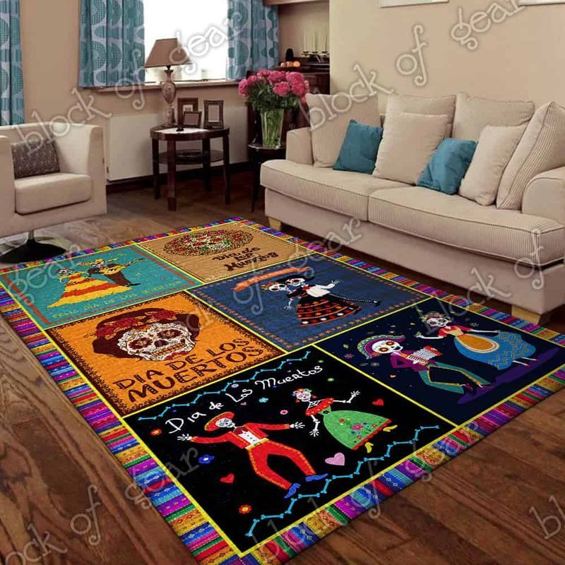 Day Of The Dead Couple Rectangle FI23653 Rug Carpet