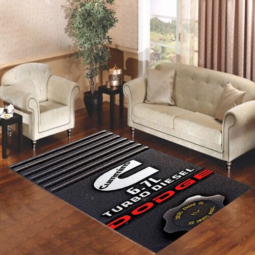 Dodge Cummins Turbo Diesel Living room carpet rugs