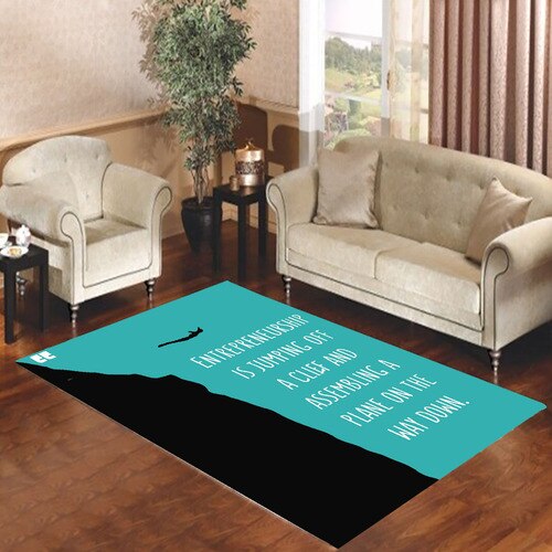 Entrepreneurship is like Jumping Off a Cliff Living room carpet rugs