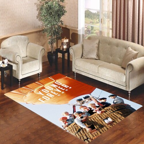 FOREVER YOUNG BANGTAN BOYS BTS Living room carpet rugs