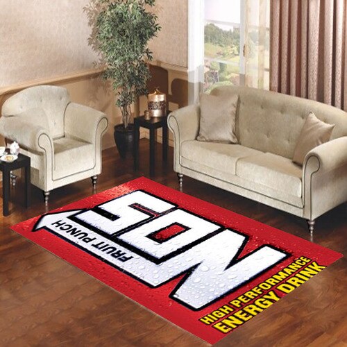 Funny Nos Energy Drink Living room carpet rugs