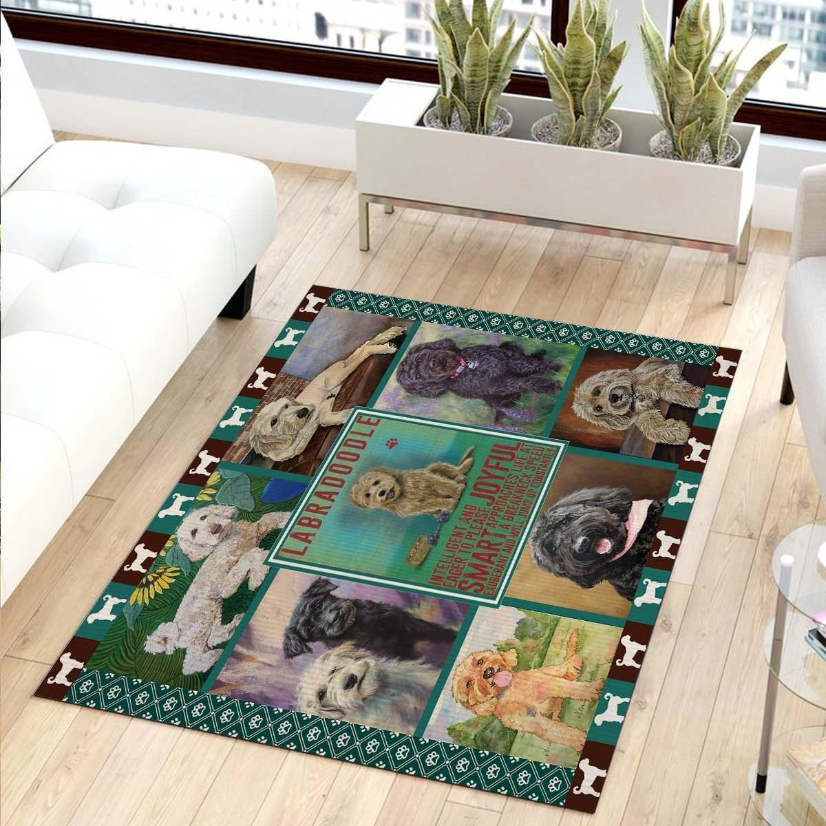 Joyful Labradoodle Rug Carpet
