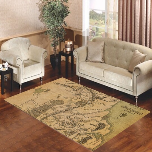 Lord Of The Rings Map Living room carpet rugs