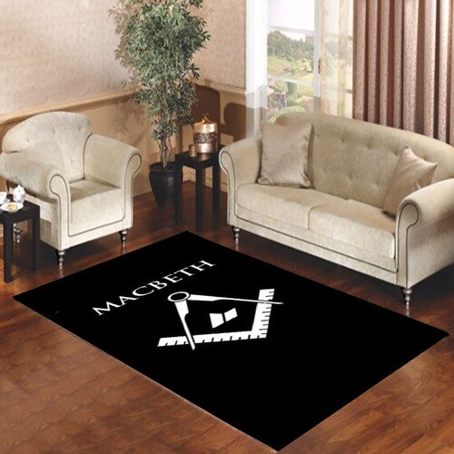 Macbeth Logo Living room carpet rugs