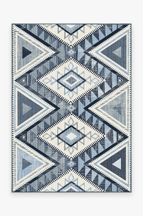 Native American Santa Fe Blue Carpet