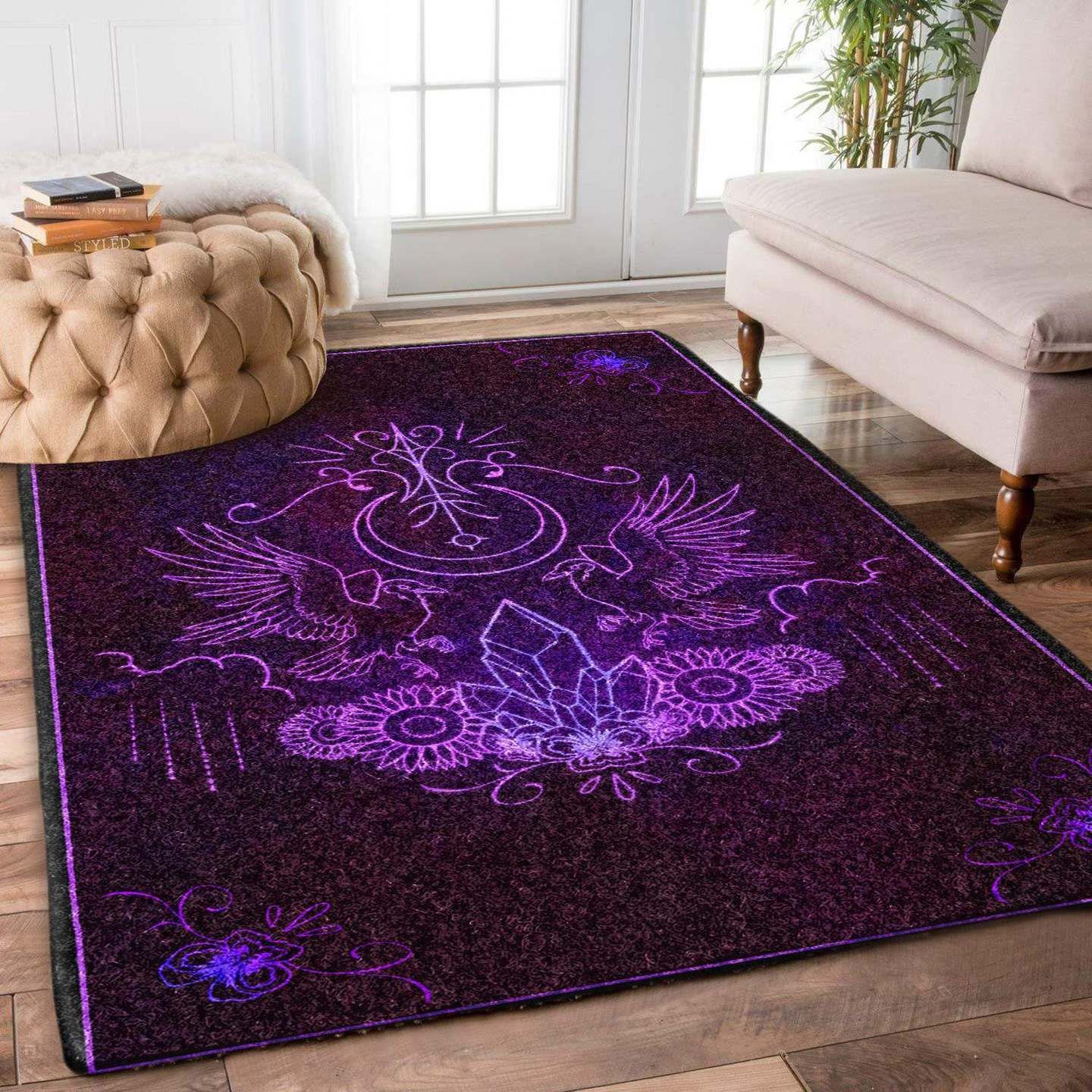 Raven Witch Sigil Rug Carpet