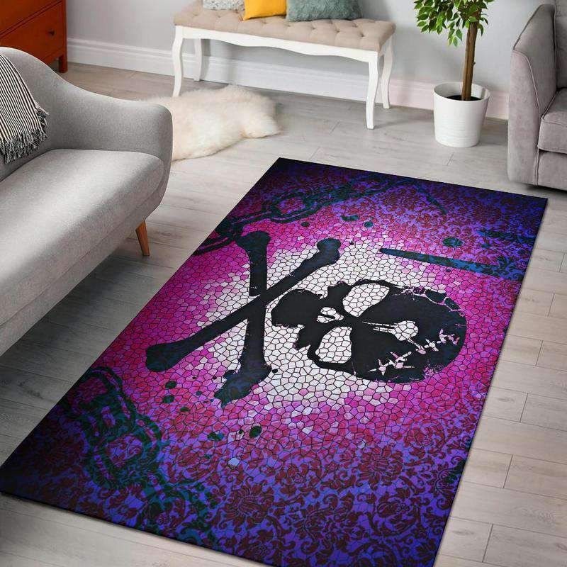 "SpotLight" Premium Skull Area Rug Carpet