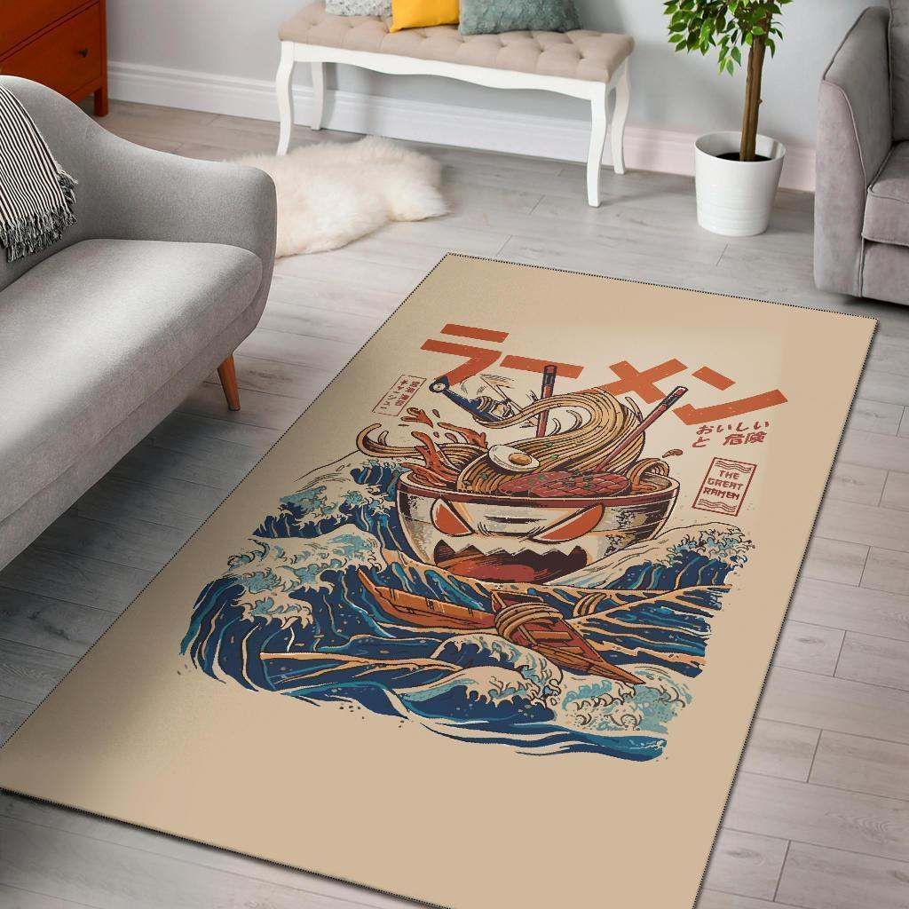 The Great Ramen Off Kanagawa Area Rug Carpet Carpet