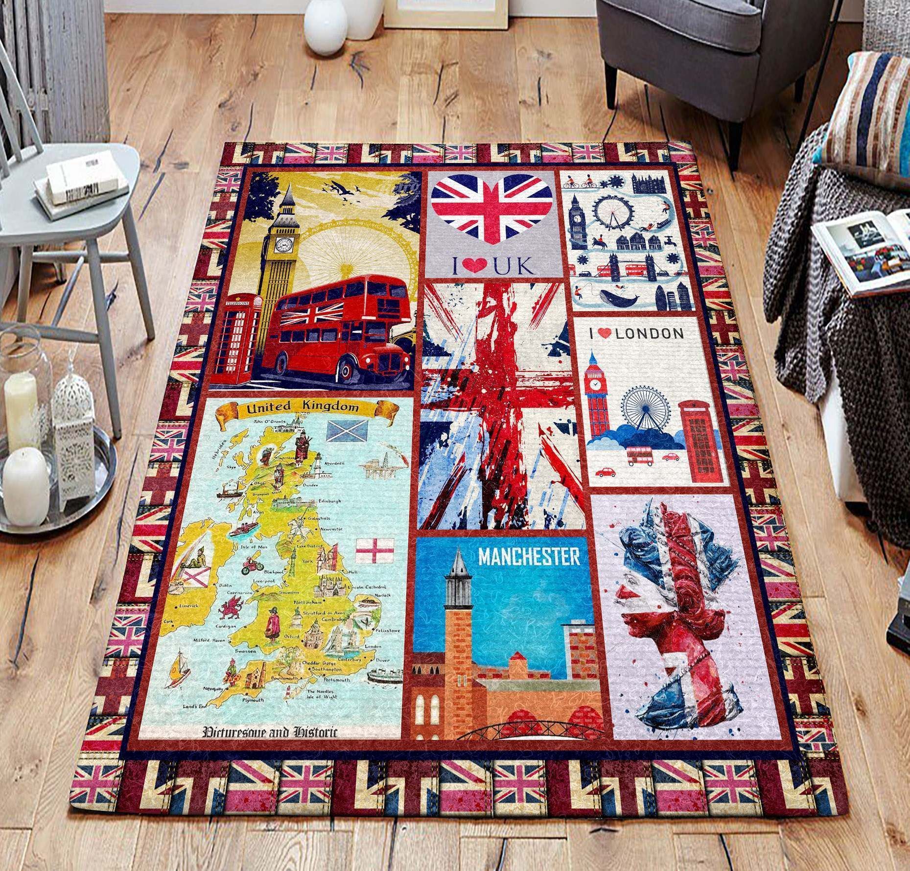 Uk UR65845 Rug Carpet