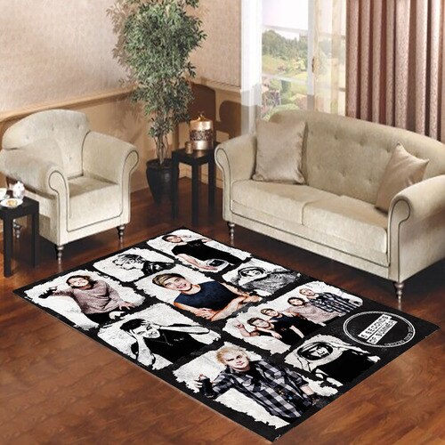 five seconds of summer grid photos Living room carpet rugs