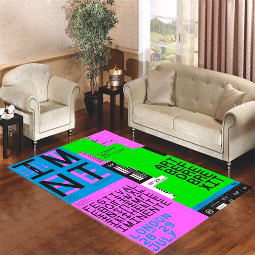iminente festival logotipo Living room carpet rugs