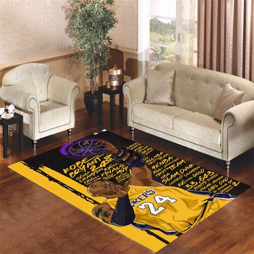 kobe quote Living room carpet rugs