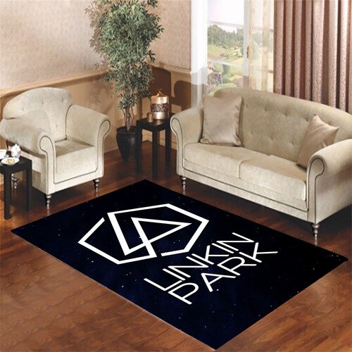 linkin park logo 2 Living room carpet rugs