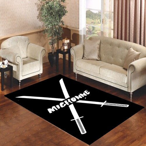 michonne swords the walking dead Living room carpet rugs
