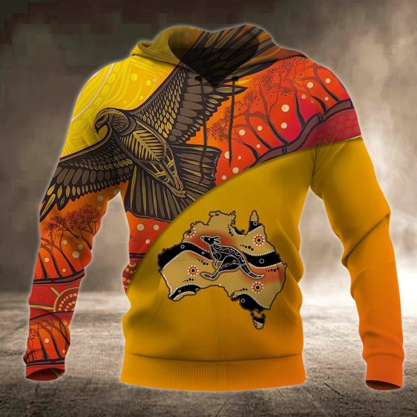 Ancient Pattern Maori Red Yellow 3D Printed Hoodie/Zipper Hoodie