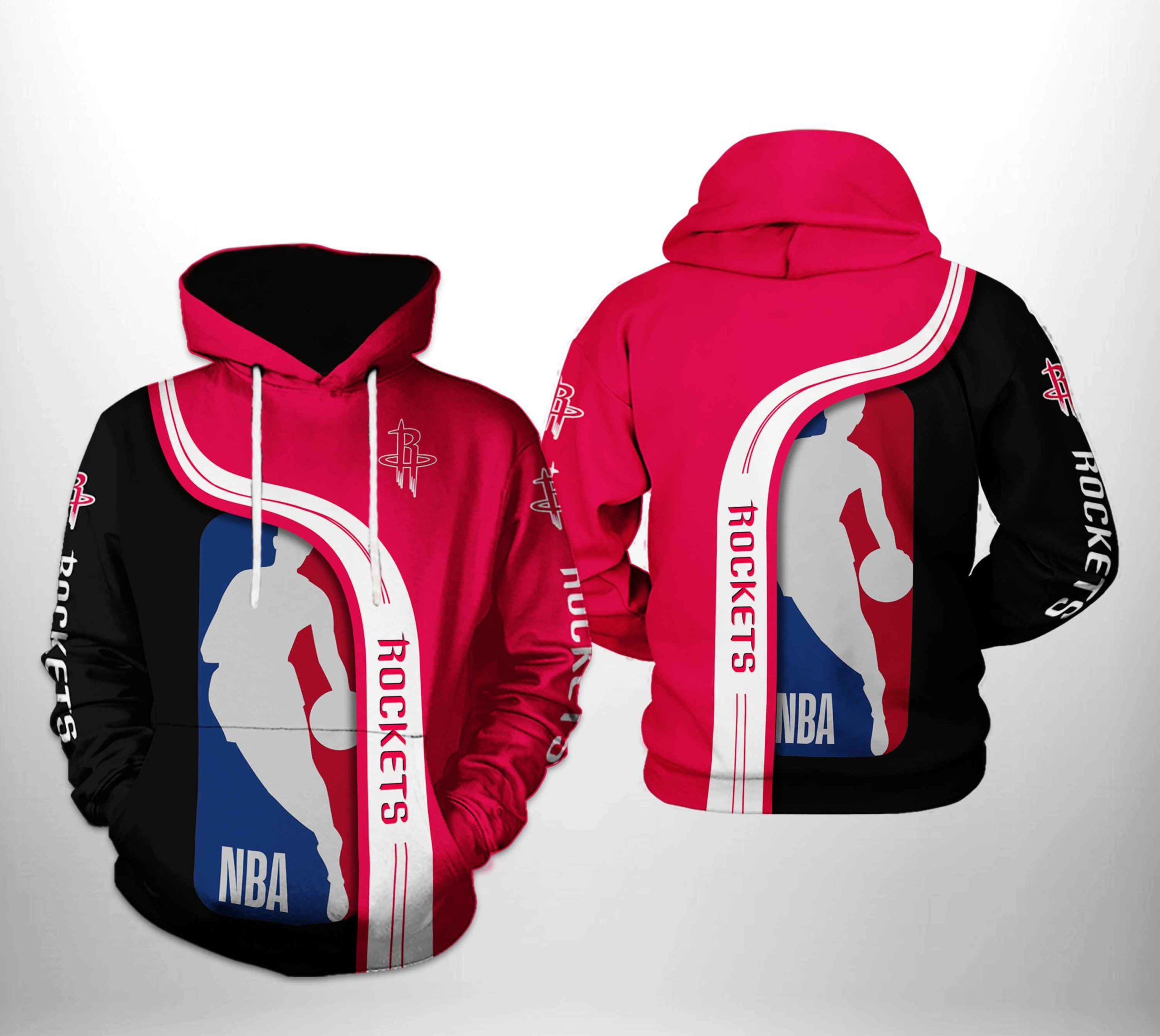 Houston Rockets NBA Team 3D Printed Hoodie/Zipper Hoodie